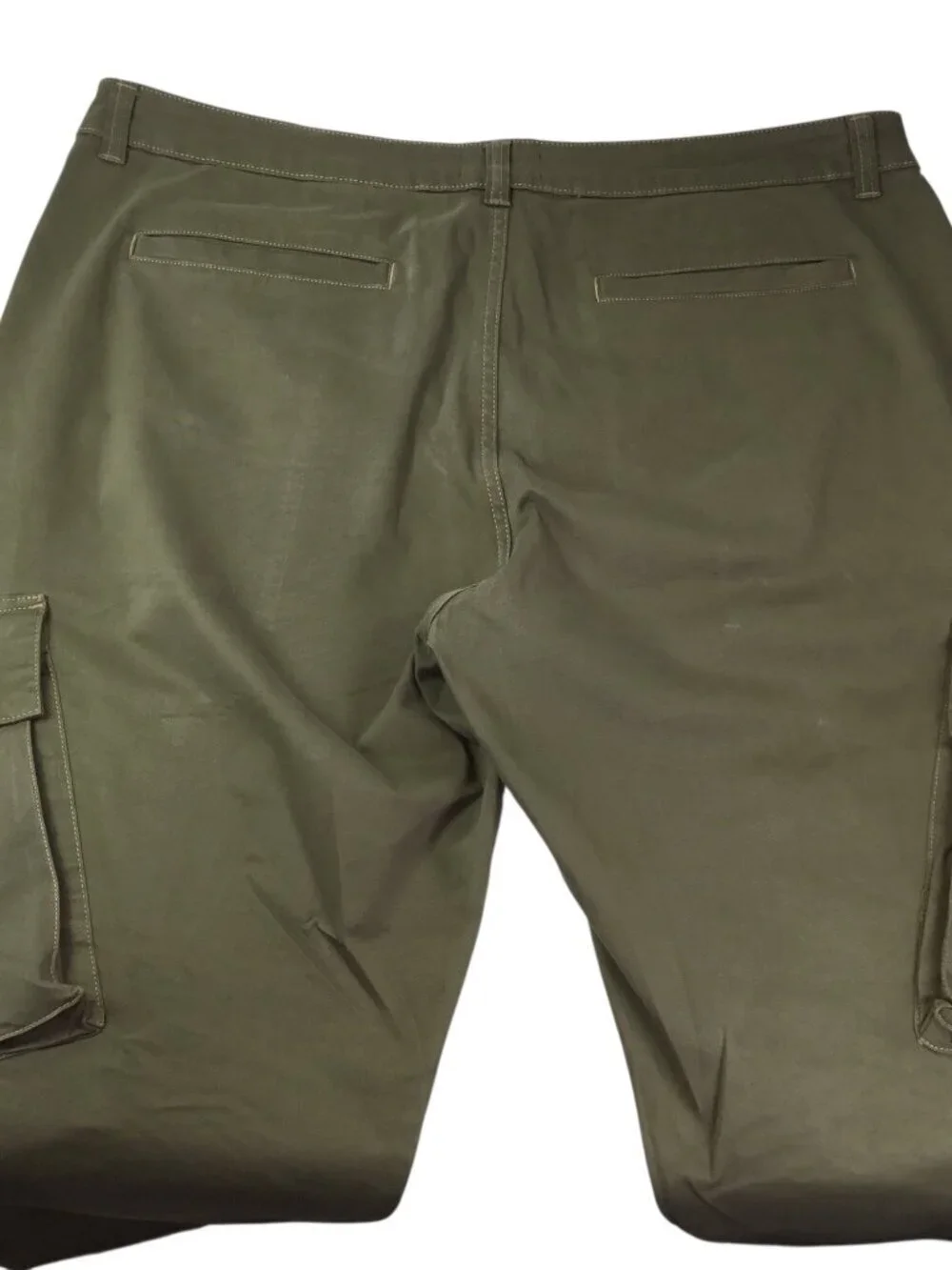 Asos Design Men's Cargo Pants Olive Green Khaki 44 x 32 Baggy